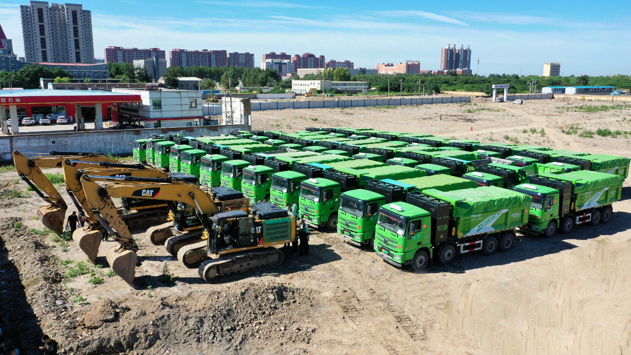 躍迪純電動渣土車助力保定綠色環保建設——實現全過程綠色排放運輸
